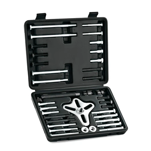 Orion Motor Tech Harmonic Balancer Puller Kit, 49pc Power Steering Pulley Puller Installer Tool Set, Heavy Duty Steering Wheel Puller Tool Kit for Flange Type Gear and Crank Puller with Storage Case