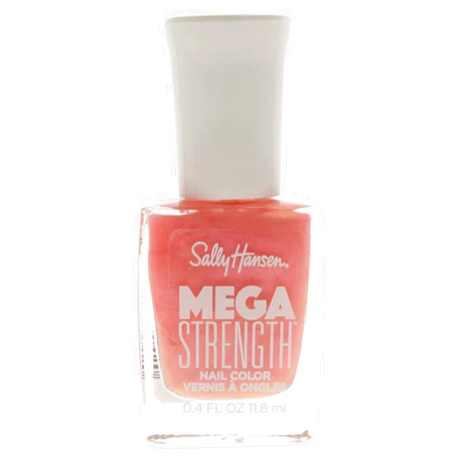Sally Hansen Mega Strength Nail Polish, Sally Sells Sea Shells, 0.4 Fl Oz