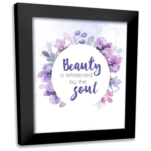 ArtDirect - Vidal, Alicia 15x18 Black Modern Framed Art Print Titled: BeautySoul