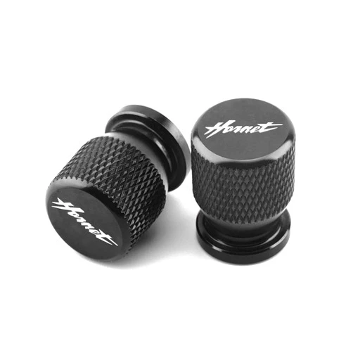 YOUCEE for Honda Hornet CB600F CB600 CB599 Goldwing Gl1800 Hornet 600 Motorcycle CNC Aluminum Wheel Tire Parts Valve Stem Caps Cover (Color : Black)