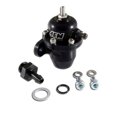 AEM 25-300BK Black High Volume Adjustable Fuel Pressure Regulator