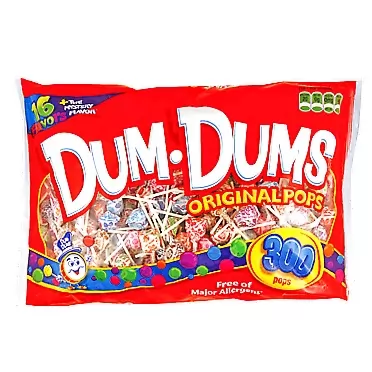 DUM DUMS Lollipops, Variety Flavor Mix, 300 Count Bag (Pack of 1)