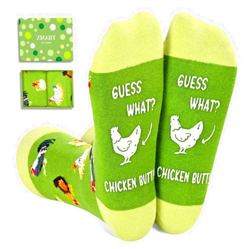 Zmart Animal Lover Gift Ideas - German Shepherd Gifts Chicken Turkey Socks Funny Teens Socks