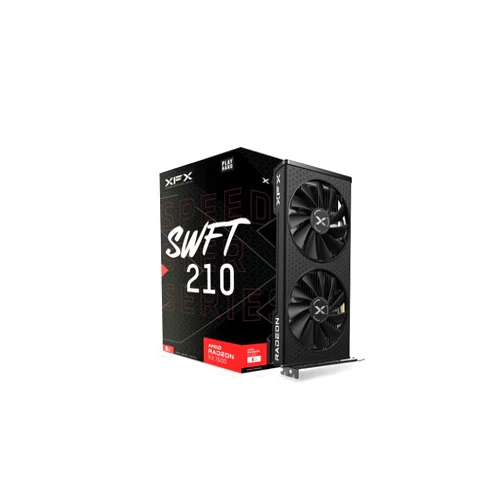 XFX Speedster SWFT210 Radeon RX 7600 Graphics Card with 8GB GDDR6 HDMI 3xDP, AMD RDNA 3 RX-76PSWFTFA