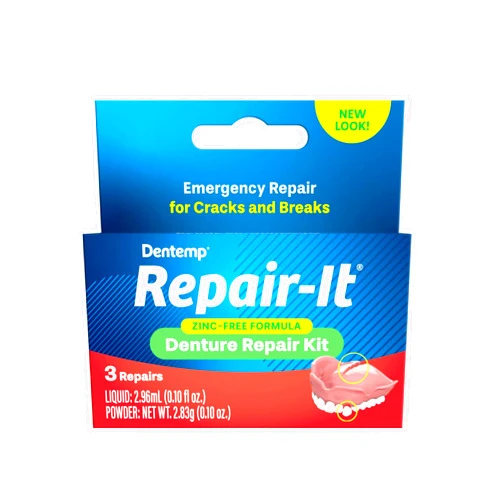 Dentemp Repair Kit - Repair-It Advanced Formula Denture Repair Kit - Denture Repair Kit Repairs Broken Dentures - Denture Repair to Mend Cracks & Replace Loose Teeth…