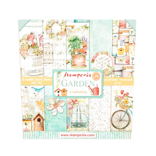 By Stamperia Stamperia Intl Scrapbooking Paper, Multi-Colored 10 Pack