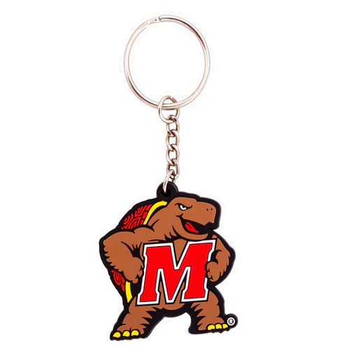 Desert Cactus University of Maryland Keychain Terrapins UMD Terps Car Keys Holder (PVC A)
