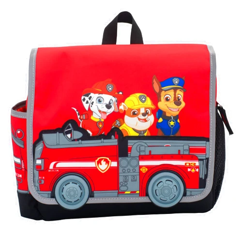 AI ACCESSORY INNOVATIONS Paw Patrol Backpack For Kids & Toddlers, School Bag for Boys and Girls, 3D Front Pocket Features Marshall, Chase, Skye, & Rubble, 11.5 Inches