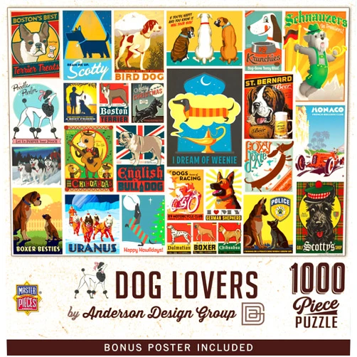 MasterPieces 1000 Piece Jigsaw Puzzle for Adults and Family - Dog Lovers - 19.25