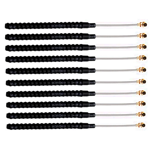 DIYmall 10PCS 868MHz 915MHz Lora GSM Antenna IPX IPEX1.0 1.13 UF.L 2DBi Gain 7CM for LORA32U4II ESP32 Lora Board