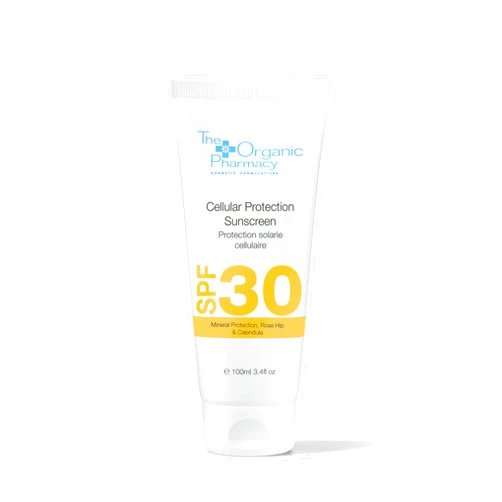The Organic Pharmacy Cellular Protection Sunscreen SPF 30 for Face & Body - Mineral Sunshield to Block Both UVA & UVB - Vitamin-rich Natural Antioxidants - Light, Non-Flaky, Non-Greasy - 3.4 oz 100 ml