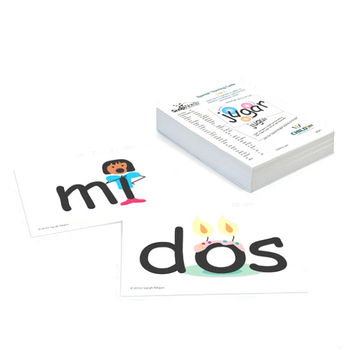 Child1st Publications SnapWords® Spanish Teaching Cards | List 1 | Kinesthetic | Multisensory Flash Cards