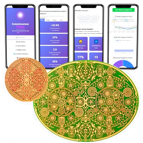 Powerforms Spiritual Connection Bundle | Soul Activator + Portal Plate + Training Cards | Portable Sacred Geometry System for Divine Guidance & Intuition | Personal + Spiritual Tools