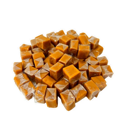 KLUB BULK Holiday Special Soft Vanilla Caramel Chews - 1 lb - Chewy Old Fashioned Carmel Square Gourmet Candy Snack Bites - American Classic Vintage Candies - Individually Wrapped, 16 oz.