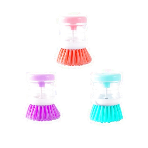 BQB 3pcs Soap Dispensing Palm Brush,Dish Brush for Dishes Pot Pan Kitchen Sink Scrubbing, Soap Dispense,Kitchen Brush