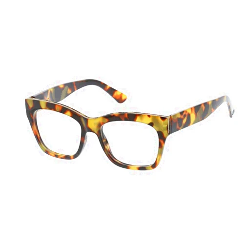 Peepers by PeeperSpecs Women's Shine On Square Blue Light Blocking Reading Glasses, Tortoise, 53 + 1.5