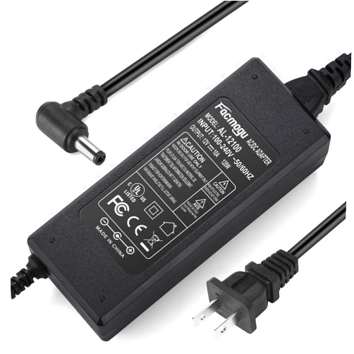 Facmogu 12V 10A Power Supply AC to DC Adapter, AC to DC Converter 100V-240V to 12V 10A 120W, 12 Volts 10 Amps Power Transformer 5.5x2.5mm & 5.5x2.1mm Tip, DC 12V 10A Desktop Regulated Power Adapter