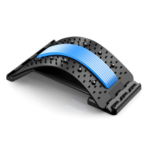 CNON Back Stretcher for Low Back Pain Relief, Multi-Level Back Cracker Board, Lower and Upper Back Popper for Herniated Disc, Sciatica, Scoliosis, Black