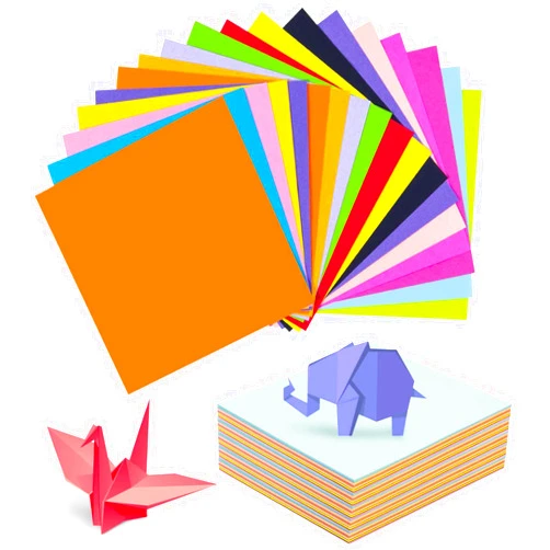 SenseYo 500 Sheets Origami Paper Kit for Easy Fold Paper Beginner, 20 Colors 4 Inch x 4 Inch