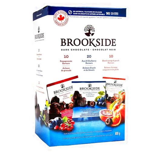 Generic Brookside Dark Chocolate, Assorted Flavours, 40 × 20g/0.70oz (Includes Ice Pack) (Shipped from Canada), Full Size