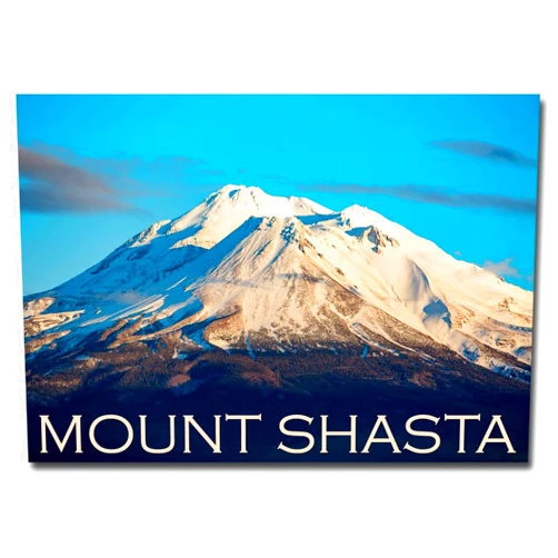 Generic Mount Shasta, California Travel Refrigerator Magnet Size 2.5