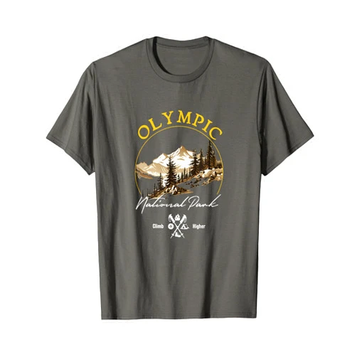 Olympic National Park Washington Hiking Clothes Co Olympic National Park Retro Vintage Apparel - Souvenir T-Shirt