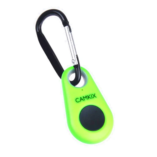 CamKix Camera Shutter Remote Control with Bluetooth Wireless Technology - Drop Style - Compatible with iPhone/Android - One Button Control - Carabiner and Lanyard with Detachable Ring Included
