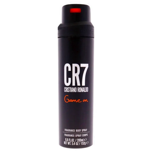 Cristiano Ronaldo CR7 Game On - Aromatic Fragrance For Men - Woody And Alluring Scent - Tropical And Dense Essence - A Dark And Sophisticated Aesthetic - Bold And Long Wearing - 6.8 Oz Body Spray