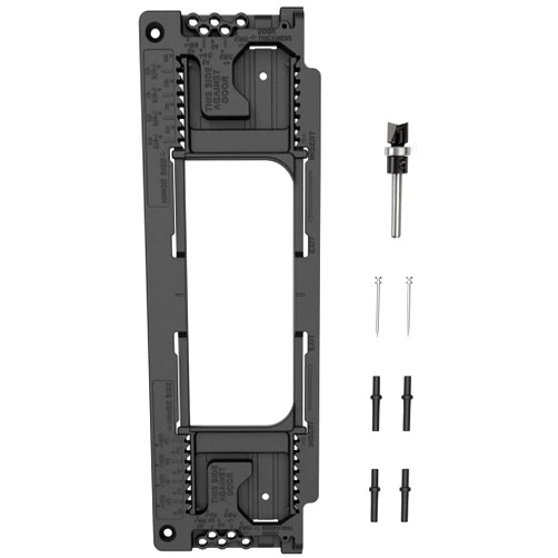 Sebupar Door Hinge Jig, Door Hinge Mortiser Hinge Installation Kit, Door Hinge Jig for Door and Door Frame/Jamb, Fits for 8 Hinge Sizes from 2-1/2