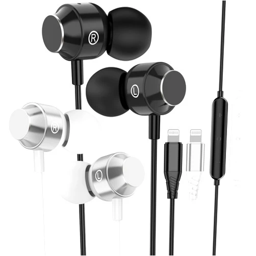 Keyron 2Pack-Wired Headphones for iPhone,Earbuds with Built-in Microphone & Volume Control.Earphones Compatible with iPhone 14 13 12 11 Pro Max/X XS Max XR/8 7 Plus