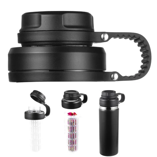 Aoitoque Top Spout Lid with Tea Strainer for Hydro Flask Wide Mouth, Replacement Lids Compatible with Hydro Flask 18 32 40 oz Wide Mouth, Wide Mouth Lid Chug Cap Accessories