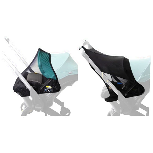 TRIPDAILY Stroller Sun Shade, Functional Sun Protection Extension Compatible with Doona car seat Stroller & Mosquito Net for Stroller, Compatible with Doona Stroller