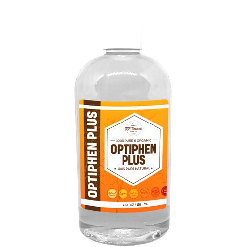 33RD PARALLEL SOAP CO. OPTIPHEN Plus Natural Preservative (4 oz) Paraben-Free; Formaldehyde-Free; Water & Oil Soluble | Suitable for Soap Making, Lotions, Conditioners, Creams & More | Keeps Products Fresh/Safe | 4 Ounces