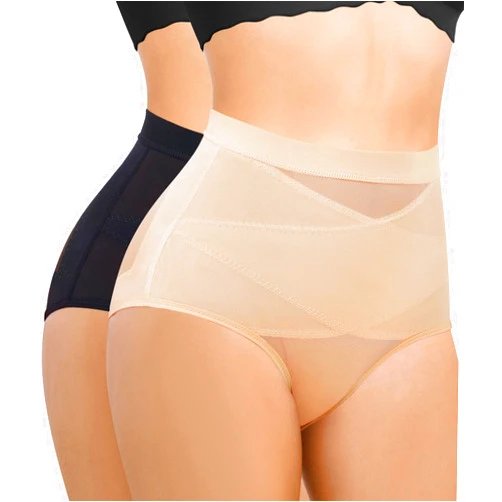 Nebility 2 Piece Tummy Control Shapewear Butt Lifting Underwear for Women Lower Belly Waist Trainer Seamless Faja Body Shaper