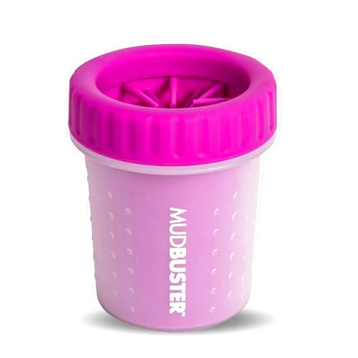 Dexas MudBuster Portable Dog Paw Cleaner, Small, Fuchsia - Premium Quality Pet Accessory