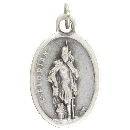 Gifts Catholic, Inc. Lot of 10 - Saint Florian Medal - Patron Saint (Firefighters) - 1 inch