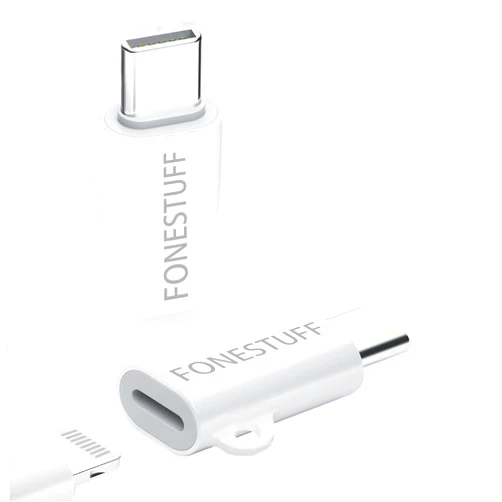 Fonestuff 2 Pack Lightning to USB C Adapter 60W Fast Charging Lightning to C Adapter for Apple Lightning Female to USB C Male Adapter Charging and Data Transfer Compatible with iPhone 15, Android, and Other
