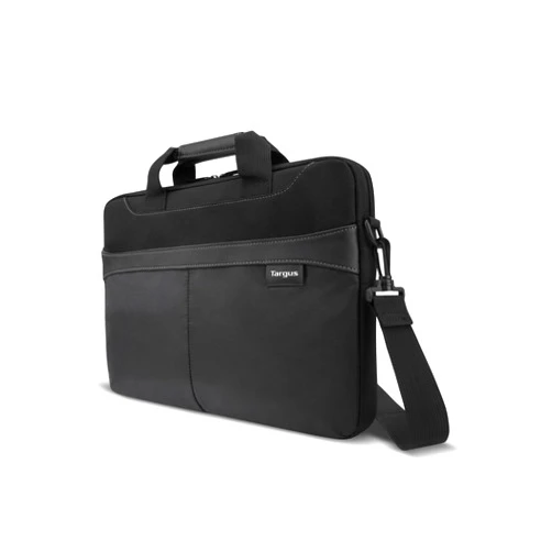 Targus Laptop Bag Slim Briefcase for Laptops up to 15.6-inches Over-the-shoulder Laptop Bag Men Women Travel Laptop Bag for 12 13 14 & 15 inch Dell HP Lenovo Apple and Microsoft Laptops Black (TSS898)