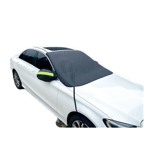 ISTOVO Car Windscreen Cover for Accord 2004 2005 2006 2007, Car Windscreen Covers Frost with 9 Hidden Magnets and Side Wing Mirror Covers,Black