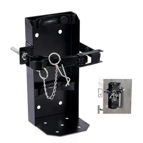 QAMGCYW 𝙐𝙥𝙜𝙧𝙖𝙙𝙚 Heavy Duty Fire Extinguisher Bracket，Wall Mount Fire Extinguisher Holder-St12 Steel, Fit 10 Lb Dry/5 Lb Co2 Extinguisher for School Vehicle Boat Truck Replace amerex 809, 3-Yr Service