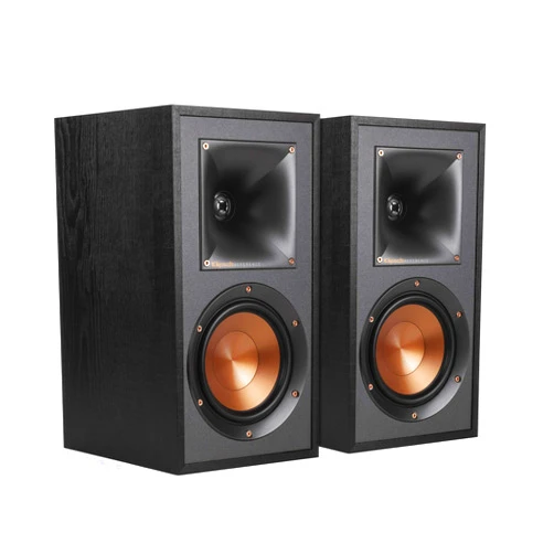 Klipsch R-41M Powerful Detailed Bookshelf Home Speaker Set of 2 Black