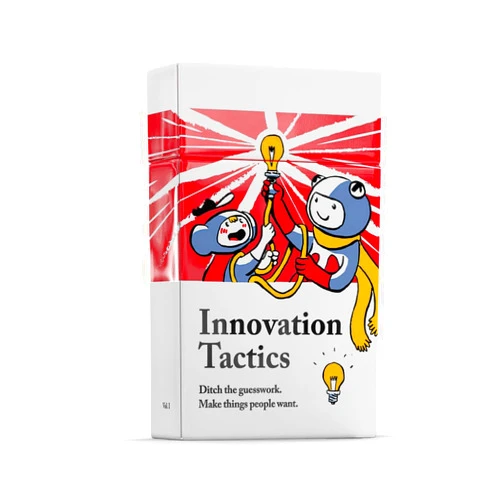 Pip Decks Innovation Tactics Card Deck, Business Tool to Improve Your Innovation Process and Product Design Strategy, 54 Cards in a Case