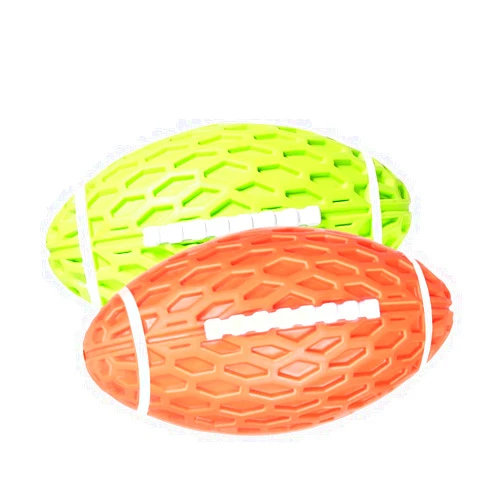 AUSCAT 2PCS Squeaky Rubber Dog Toy Balls, Indestructible Dog Ball for Aggressive Chewers, 4.1