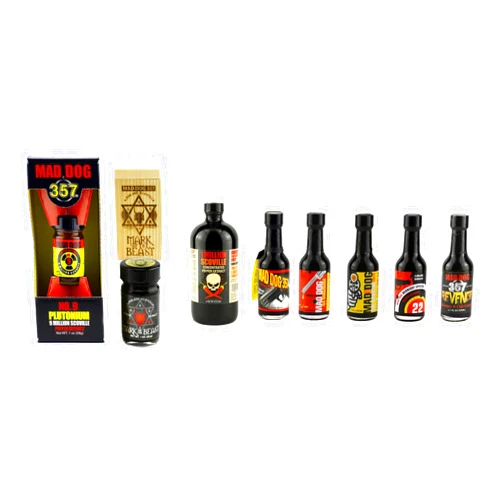 Mad Dog 357 Nuclear Hot Pepper Extract Extreme Hot Sauce Gift Set