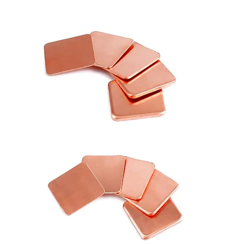 SLOYCA 10Pcs 0.3mm/0.5mm/0.8mm/1.0mm Laptop Copper Sheet Plate Strip Shim Thermal Pad Heatsink Sheet for GPU CPU VGA Chip RAM Cooling (Color : 15x15x0.3mm)
