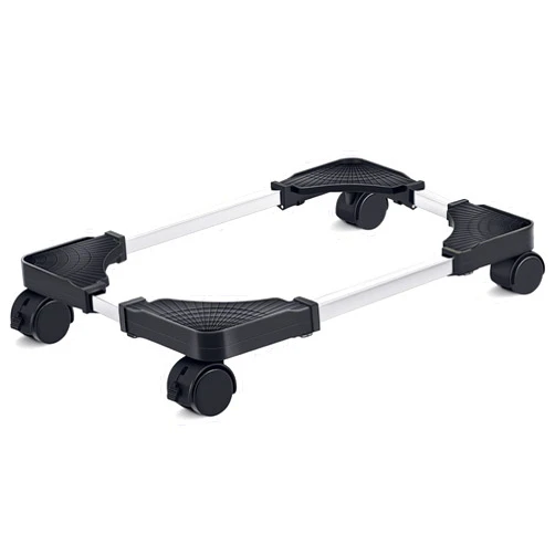 Liitrton Mobile CPU Stand Adjustable Computer Tower Stand with 4 Caster Wheels Fits Most PC (Black)