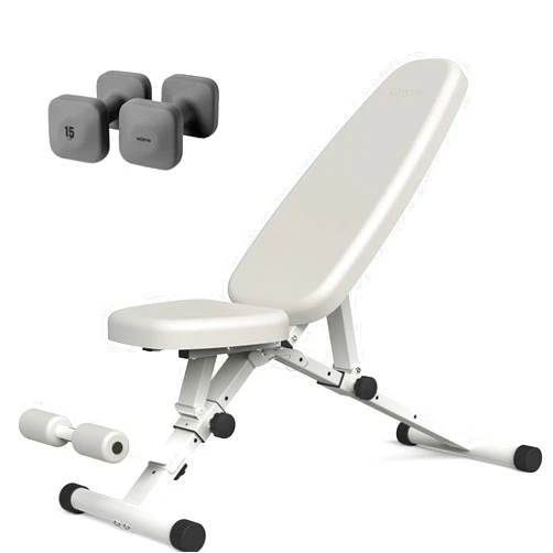 WeGym SafeGrip Dumbbells with Fitness Benches, Secure Workouts at Home, for Strength and Personal Training