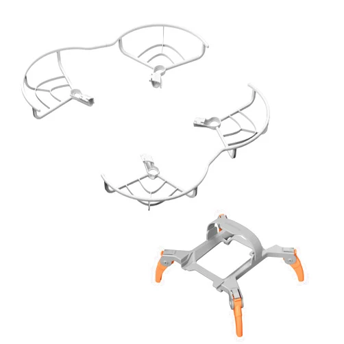 Ngaantyun Mini 3 Pro Propeller Guard with Landing Gear Extended Leg for DJI Mini 3 Pro RC Drone Accessories - Orange
