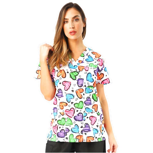 Just Love Womens Holiday Scrub Tops