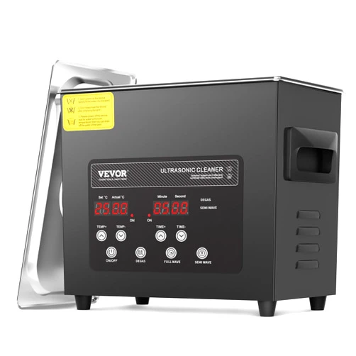 VEVOR 3L Ultrasonic Cleaner, 120W Digital Ultrasonic Cleaning Machine with Upgraded Degassing and Gentle Mode, 40kHz Ultrasound Cleaner Machine with Timer and Heater for Jewelry Glasses Tool Retainer